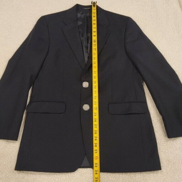 MICHAEL MICHAEL KORS 40L Single Breast Black 100% Wool Blazer Suit Jacket - Picture 6 of 13